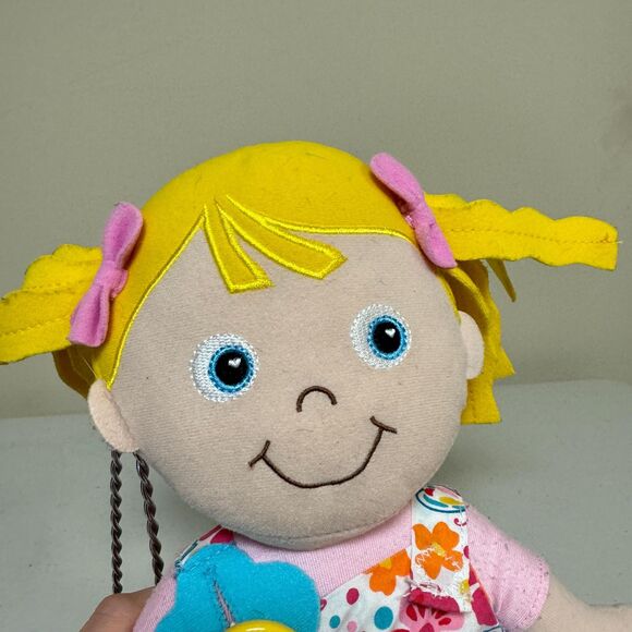 Kidoozie Dress Me Emily Doll Kids Teaching Skills Buttons Hook Loop Zipper Plush - Picture 3 of 8